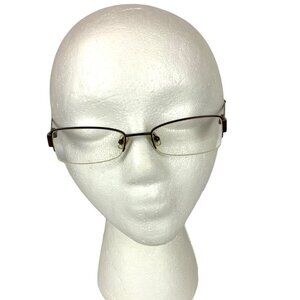 Guess Eyeglasses Frames Half Rim GU 1482 Brown Mocha 50 19 135